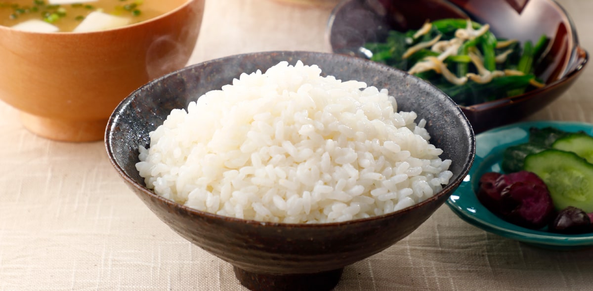 浸水なしの白いご飯